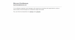 Desktop Screenshot of bryangrohman.com